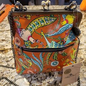 Patricia Nash Tropical Birds Novella Frame Bag